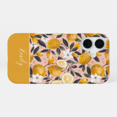 Custom Summer Lemon Pattern iPhone Case 16ケース (裏面横)