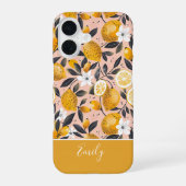 Custom Summer Lemon Pattern iPhone Case 16ケース (裏面)