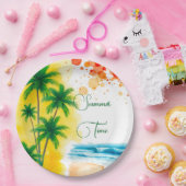 Custom Summer Party design ペーパープレート (パーティー)