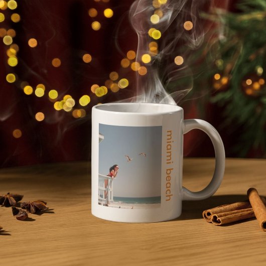 Custom Summer Vibes Design with Bold Typography コーヒーマグカップ