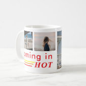 Custom Summer Vibes Design with Bold Typography コーヒーマグカップ (正面左)