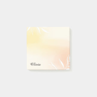 Custom Sunset Watercolor Gradient Sticky Notes ポストイット
