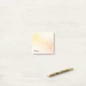 Custom Sunset Watercolor Gradient Sticky Notes ポストイット (デスク上)