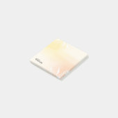Custom Sunset Watercolor Gradient Sticky Notes ポストイット (アングル)