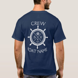 Custom SV Sailing Vessel Logo "Your Name Here" T-S Tシャツ