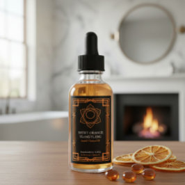 Custom Svadhisthana Sacral Chakra Essential Oil  ワインラベル