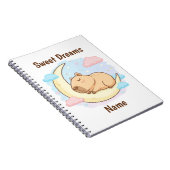 Custom Sweet Dreams Capybara Notebook ノートブック (右側)