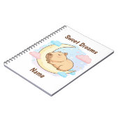 Custom Sweet Dreams Capybara Notebook ノートブック (左側)