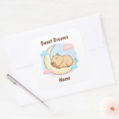 Custom Sweet Dreams Capybara Sticker スクエアシール (封筒)
