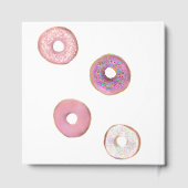 Custom Sweet One Donut First Birthday Pink ゲストブック (裏面)