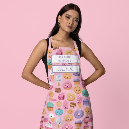 Custom Sweet Treats – Culinary Science by [Name] エプロン