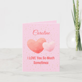 Custom Sweet Valentine’s Day Card カード