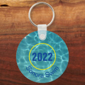 Custom swim team keychain キーホルダー (正面)