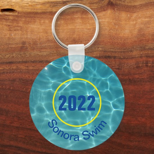 Custom swim team keychain キーホルダー (正面)