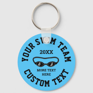 Custom swimming team keychain for swimmers キーホルダー