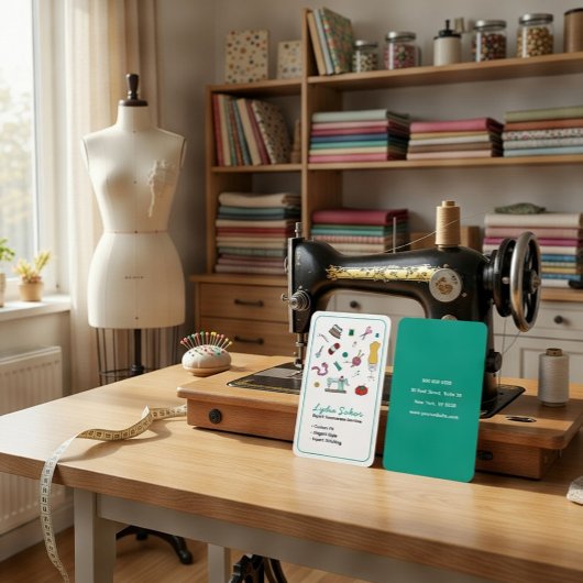Custom Tailoring & Alterations Seamstress  名刺