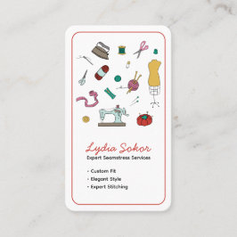 Custom Tailoring & Alterations Seamstress  名刺