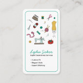 Custom Tailoring & Alterations Seamstress  名刺 (正面)