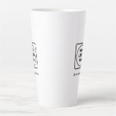 Custom Tall 17oz Logo Latte No Minimum mug カフェラテマグ (正面)