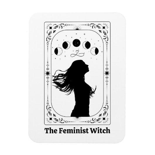 Custom Tarot Add Name Divorce Party Favor Feminist マグネット (縦)