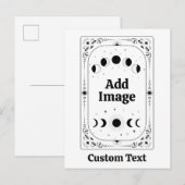 Custom Tarot Whimsical Celestial Moon Hallowedding ポストカード (正面/裏面)