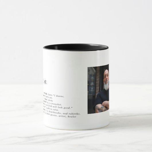Custom Tattoo Artist Definition Personalized Mug マグカップ (中央)