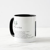 Custom Tattoo Artist Definition Personalized Mug マグカップ (正面左)