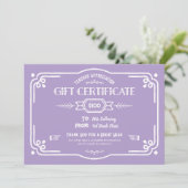 Custom Teacher Appreciation Gift Certificate カード (スタンド正面)