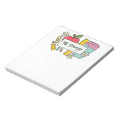 Custom Teacher Back to School & Teacher  ノートパッド (回転)