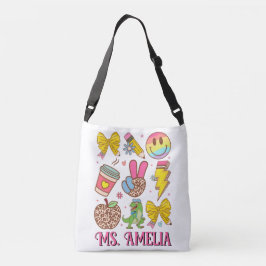 Custom Teacher Bag, Custom Back to School Bag クロスボディバッグ