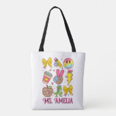 Custom Teacher Bag, Custom Back to School Bag トートバッグ (裏面)