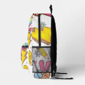 Custom Teacher Bag, Custom Back to School Bag プリントバックパック (右)
