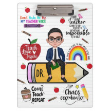 Custom Teacher Clipboard Back to School For Him