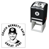 Custom Teacher Coach Stamp, Sports Classroom Stamp セルフインキングスタンプ (インサイチュ)