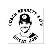 Custom Teacher Coach Stamp, Sports Classroom Stamp ラバースタンプ (インプリント)