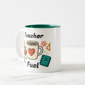 Custom Teacher Fuel Mug ツートーンマグカップ (正面左)