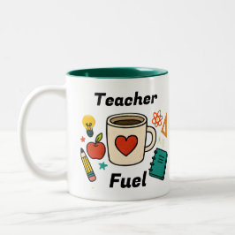 Custom Teacher Fuel Mug ツートーンマグカップ