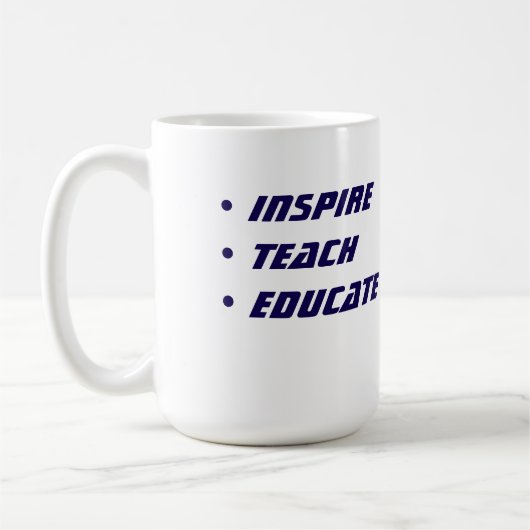 Custom Teacher Gift Mug  コーヒーマグカップ (左)