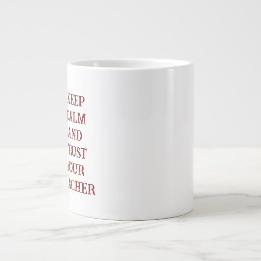 Custom Teacher Gift Mug  ジャンボコーヒーマグカップ (正面)