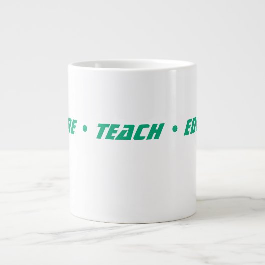 Custom Teacher Gift Mug  ジャンボコーヒーマグカップ (正面)