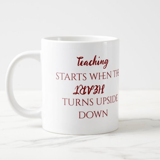 Custom Teacher Gift Mug  ジャンボコーヒーマグカップ (左)