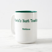 Custom Teacher Gift Mug  ツートーンマグカップ (正面左)