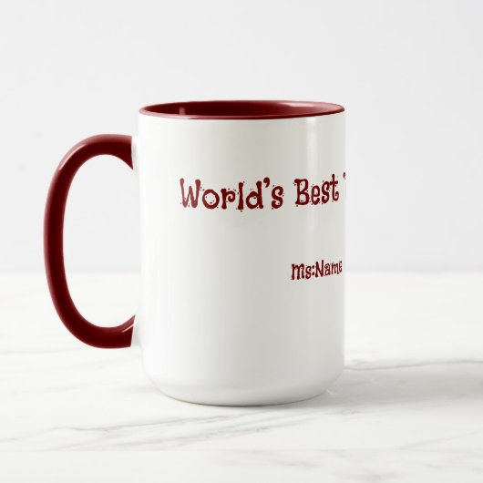 Custom Teacher Gift Mug  マグカップ (左)