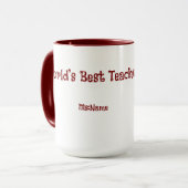 Custom Teacher Gift Mug  マグカップ (正面左)
