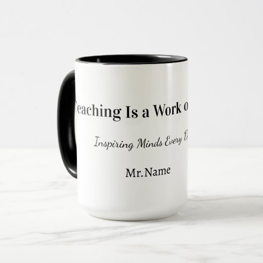 Custom Teacher Gift Mug  マグカップ (正面左)