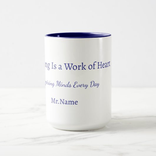 Custom Teacher Gift Mug  マグカップ (中央)