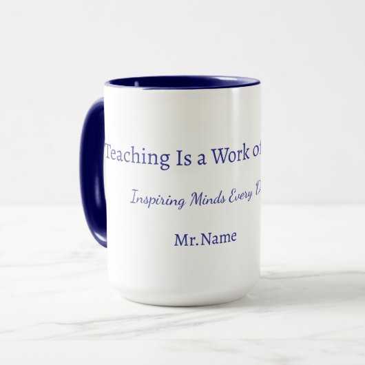Custom Teacher Gift Mug  マグカップ (正面左)