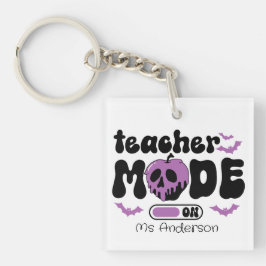 Custom Teacher Halloween Teacher Mode On キーホルダー