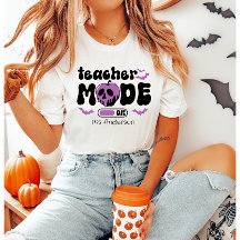 Custom Teacher Halloween Teacher Mode On