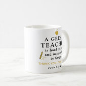Custom Teacher Mug – A Great Teacher Gift コーヒーマグカップ (正面右)